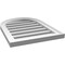 Ekena Millwork Round Top Surface Mount PVC Gable Vent: Functional, w/ 2"W x 1-1/2"P Brickmould Frame, 18"W x 24"H GVPRT18X2402SF - alternate 3